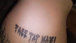 A passionate and rough sex with a creampie finish