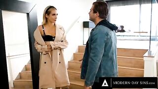 Aiden Ashley gets her cunt smashed for being a cheating bitch