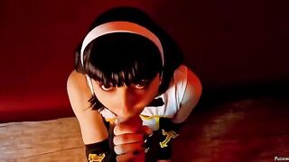 Nun came to pray for my soul on Halloween night, but I fucked her