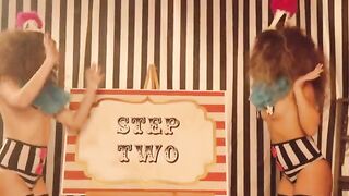 The clowns are having fun with Riley, Ryan, and Ruby in an exclusive scene