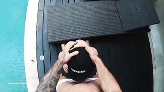 Bikini babe gets her pussy filled with cum in POV style