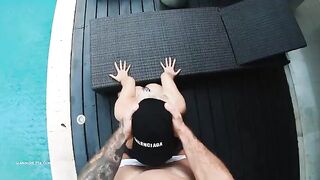 Bikini babe gets her pussy filled with cum in POV style