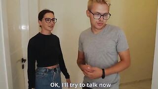 The realtor fucked the hotwife for a discount in front of her husband