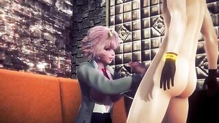 My Hero Academia - Mina Ashido's pussy gets smashed hard by a huge cock