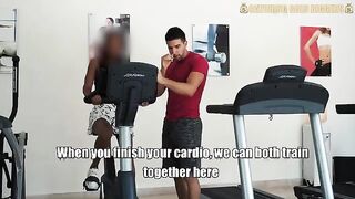 Latina babe from Venezuela gets fucked in the gym