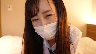 A girl in a sailor suit fucks with her head, showcasing Japanese allure