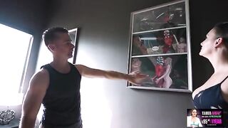 Melanie Hicks gets her big ass fucked on Halloween by horny stepdad