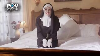 A sexy nun met a guy and gave him an unforgettable experience