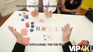 You lost a bet, now your wife gets fucked on table