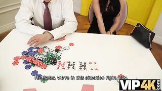 You lost a bet, now your wife gets fucked on table