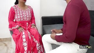 Hot Desi Pari fucks her stepbrother after he saw her naked with clear Hindi voice