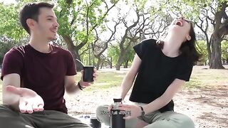 Day at the park turns into public blowjob adventure