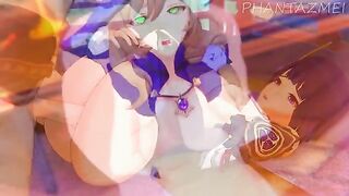 Genshin Impact anime hentai compilation with Lisa and Eula