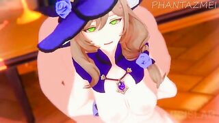 Genshin Impact anime hentai compilation with Lisa and Eula