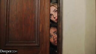 Scarlit and Kenzie are submissive to the will of their mysterious host in this intense Deeper scene