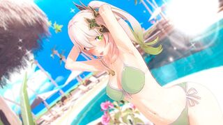 Hentai Genshin Impact with a beautiful girl having sex
