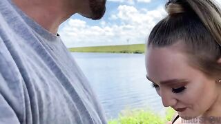 J-Mac fucked PAWG AJ Applegate outside on a hot summer day