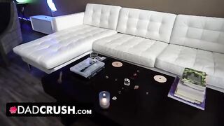 Naughty stepdaughter Kenzie Madison makes stepdaddy forget his anger with blowjob