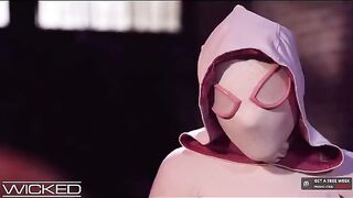 Spiderman fucked Gwen Stacy's pussy after eating it, a wicked act