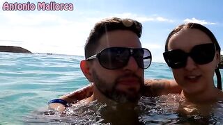 Oily fun on the beach with a submissive Australian babe