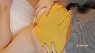 Romantic sex of the couple, who have only one outfit between them