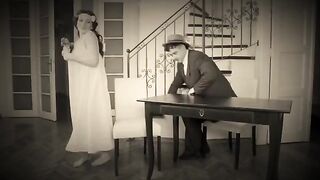 A naughty dancer gets fucked hard in a retro scene