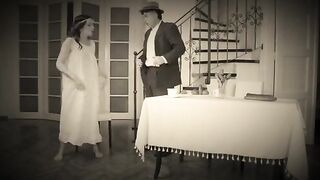 A naughty dancer gets fucked hard in a retro scene