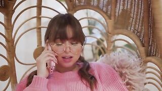 Petite teen Riley Reid masturbates on the phone for a distant lover