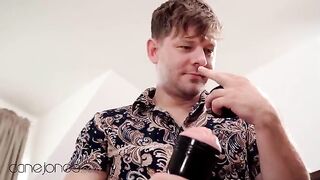 The girl in sexy underwear pampers her boyfriend with a passionate sex session