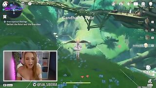 A gamer girl's fatal donation in the style of Genshin Impact