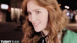 Classy redhead bombshell Jia Lissa gets her tight asshole gapped in steamy TUSHYRAW scene