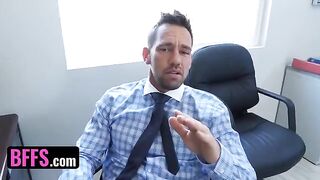 Office sluts Sami Parker, Sarah Banks, and Danni Rivers get fucked
