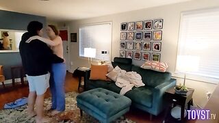 A real nurse fucks at home after her shift
