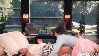 Naughty Lulu teaches her bestie Jennie to relax properly