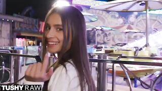 TUSHYRAW Perfect petite Vanessa gets her ass stretched out, a wild ride