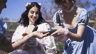 A magical sex threesome in the park with Riley, Ryan, and Lena as main characters
