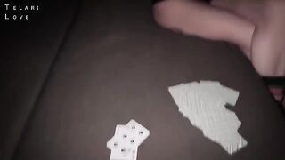 She played cards with her boyfriend and got fucked