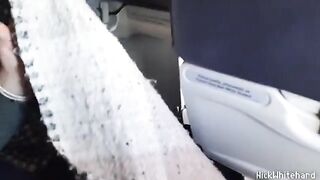 A stewardess with big boobs gets fucked hard by her horny pilot husband in public