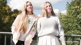 Lesbians study Kama Sutra and try to imitate it while pleasuring each other