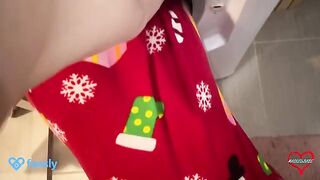 I helped my stepmom get out of the washing machine, for which she thanked me with intense sex
