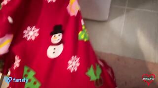 I helped my stepmom get out of the washing machine, for which she thanked me with intense sex