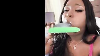 Barbie Crystal played with all the toys and then got intimate