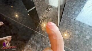I spot an Austrian girl in the shower and masturbate with excitement
