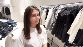 I cheated on my boyfriend in the fitting room, it was so hot!