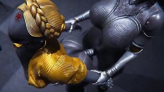 Futanari Atomic Hearth Ballerinas scene with intense action