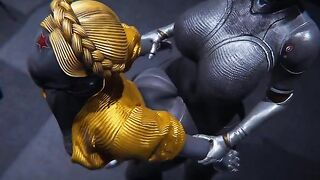 Futanari Atomic Hearth Ballerinas scene with intense action
