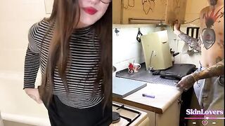 The mood of a student was lifted by hard, rough sex. Plot and conversations