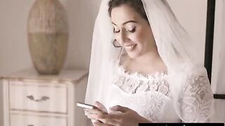 A bride is about to tie the knot, but she’s hesitant and shy