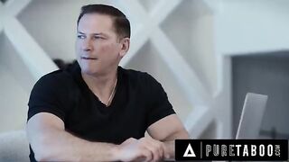 A step daddy secretly fucks his stepdaughter with a big titty, including Hazel Moore