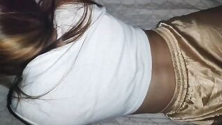 A pretty blonde girl named Sarap has a sensual erotic sex